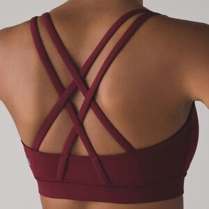 Lululemon Energy Sports Bra Maroon Size 6